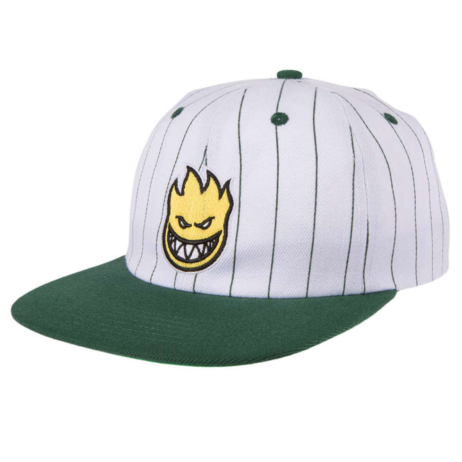 Spitfire Lil Bighead Fill Strapback Pinstripe (White / Green)
