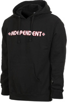 INDEPENDENT HOOD BAR CROSS SWEATSHIRT (BLACK)
