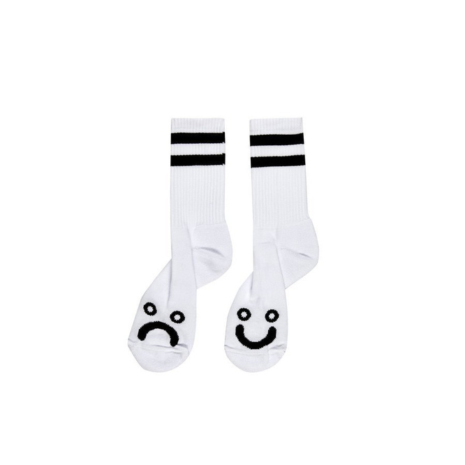 Polar Skate Co. socks Happy Sad Socks (White)