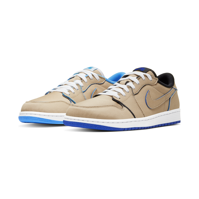 Nike SB Air Jordan 1 Low shoes (Desert Ore / Royal Blue / Dark Powder Blue)