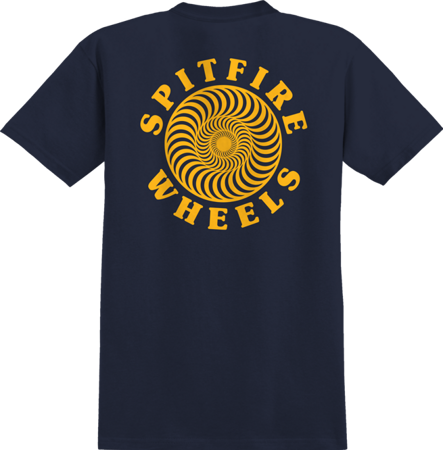 Spitfire Wheels OG Classic Tee (Navy / Gold)
