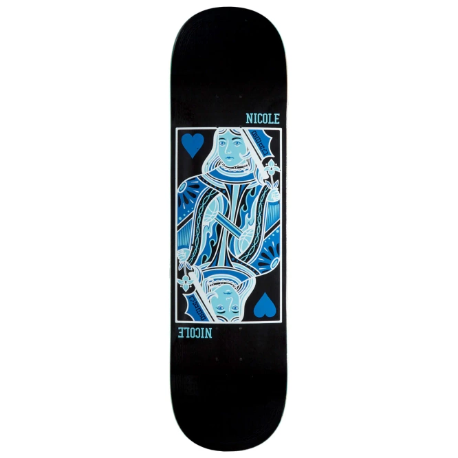 Real Skateboards Nicole Queen of Hearts Twin Nose 8.25" x 31.9"