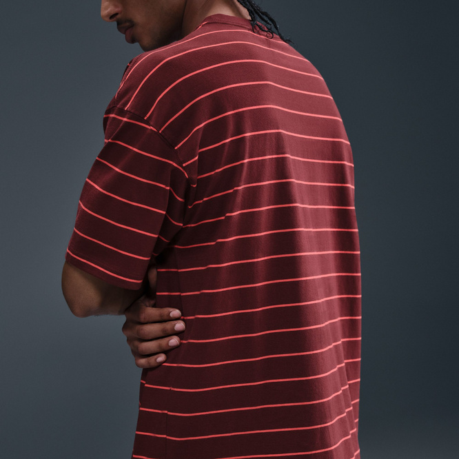 Nike SB Stripe Tee (Dark Team Red)