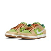 Nike SB Dunk Low Pro (Sesame / Metallic Silver / Pear / Fir)