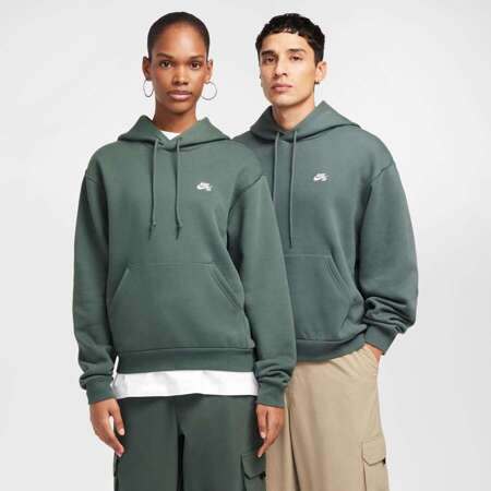 Nike SB Essential Skate Logo Hoodie (Vintage Green / White)