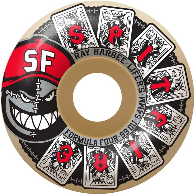 SPITFIRE FORMULA FOUR RAY BARBEE LIFER'S CLASSIC SHAPE WHEELS 99DU 54 MM