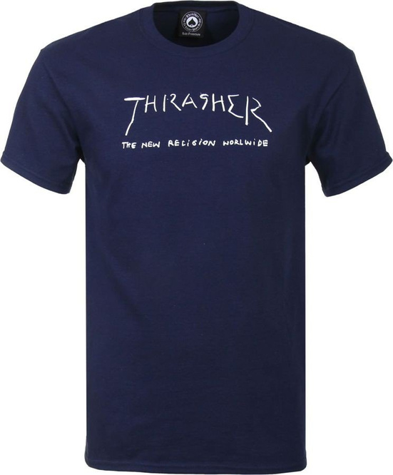Thrasher New Religion World Wide Navy T-Shirt