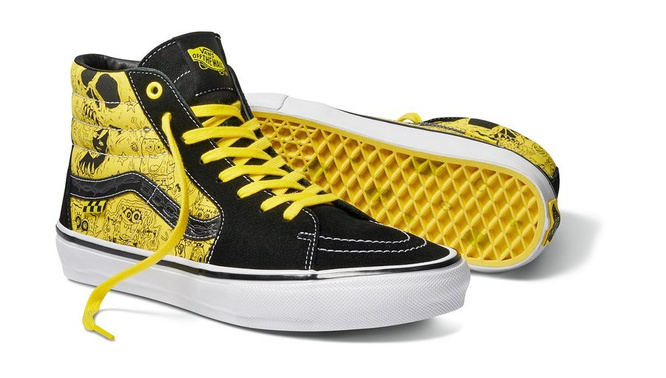 Vans Skate x Spongebob Sk8-Hi (Black / Yellow / White)