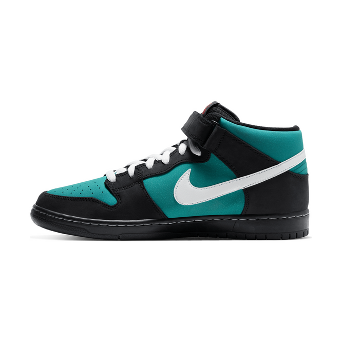 Nike SB Dunk Mid Pro ISO (Black/White/Fresh Water)