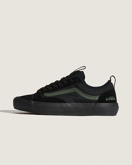 Vans Skate Old Skool 36+ by Atiba Jefferson (Black / Dark Green)