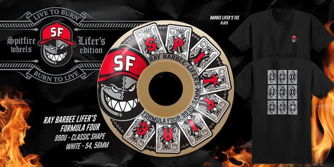 SPITFIRE FORMULA FOUR RAY BARBEE LIFER'S CLASSIC SHAPE WHEELS 99DU 54 MM