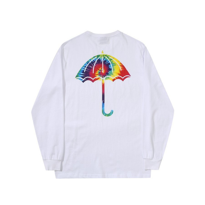 Hélas Tie Dye Long Sleeve T-Shirt (White)