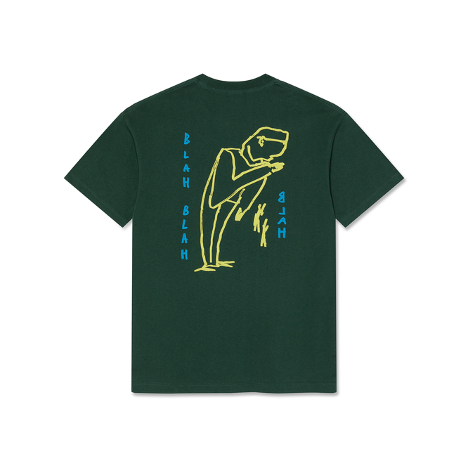 Polar Skate Co. Blah Blah Blah Tee (Dark Green)