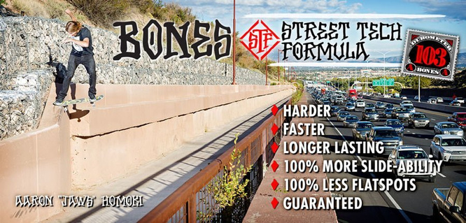 Bones Wheels Pro STF 103A Rogers Spirit Wolf V3 Slim 54 mm wheels