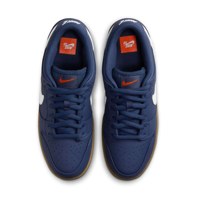 Nike SB Dunk Low Pro ISO (Navy / White / Navy / Gum Light Brown)