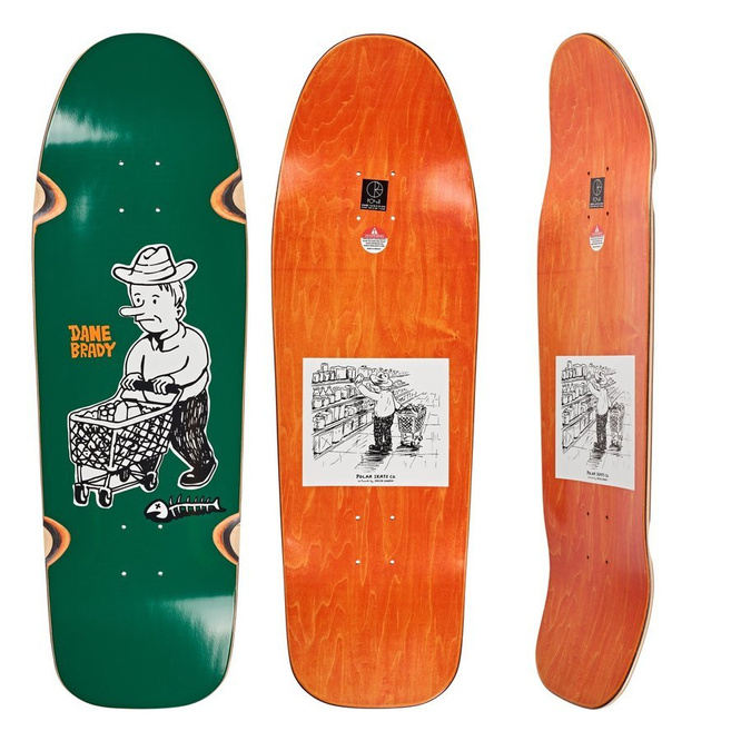 Deska Polar Skate Co. Dane Brady Shopping Spree (DANE1 Special Shape) (Wheel Wells)