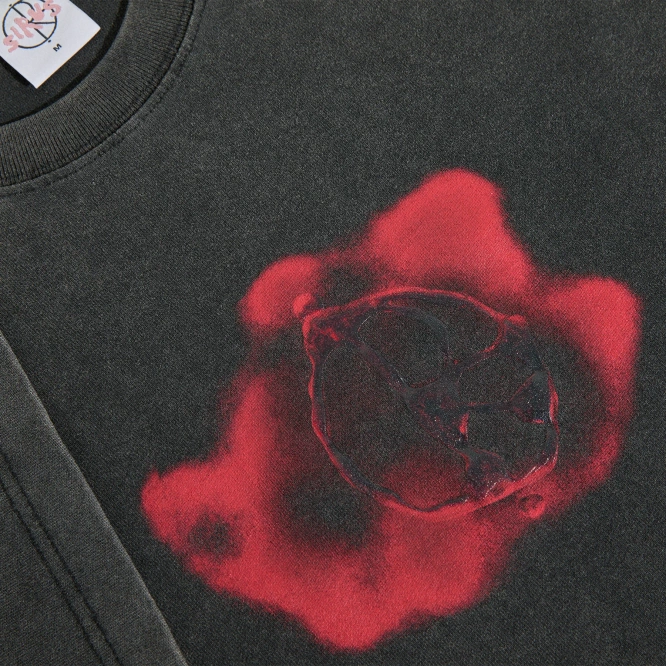 Polar Skate Co. Metal Logo Tee (Silver Black)