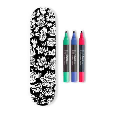 Deska Raw Hide x Polish Pipe (Black / White)