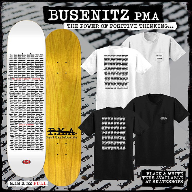 DECK REAL SKATEBOARDS BUSENITZ PMA 8,18" x 32"