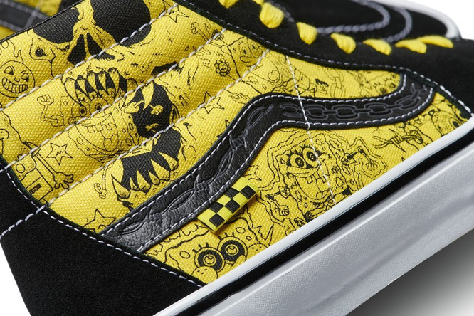 Vans Skate x Spongebob Sk8-Hi (Black / Yellow / White)