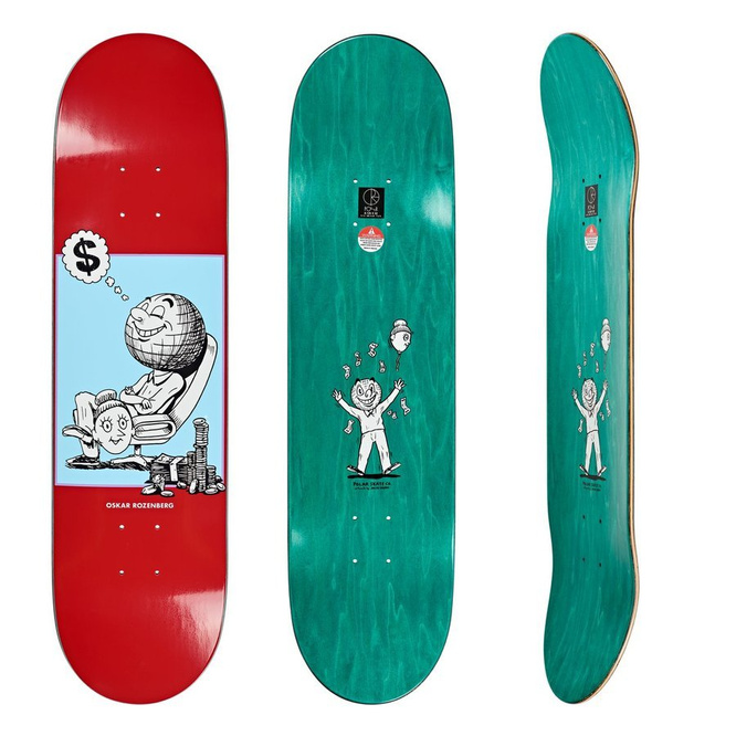 Deska Polar Skate Co. Oskar Rozenberg Profit (Red) 8,125"