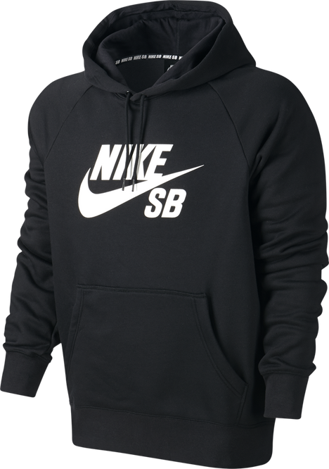 NIKE SB SB Icon Hoodie Black / White