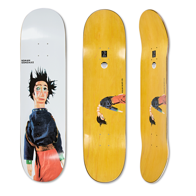 Polar Skate Co. board Roman Gonzalez Lorca (White) 8.25" / 8.375"