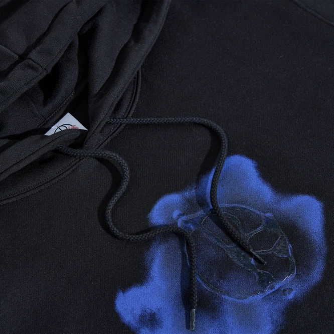 Polar Skate Co. Metal Logo Dave Hoodie (Black)