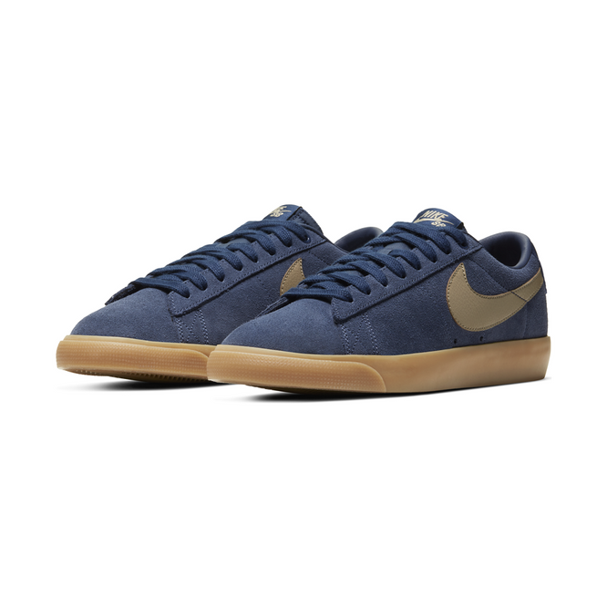 Nike SB Zoom Blazer Low GT (Midnight Navy / Khaki / Gum Light Brown)