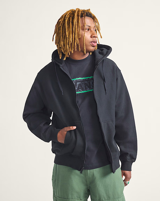 Vans Skate Zip Hoodie by Atiba Jefferson (Black)