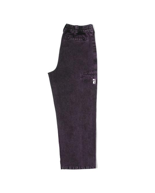 Poetic Collective Painter Pants (Purple Acid Wash Denim)