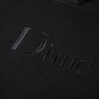 Dime Classic Logo Embroidered Hoodie (Black)