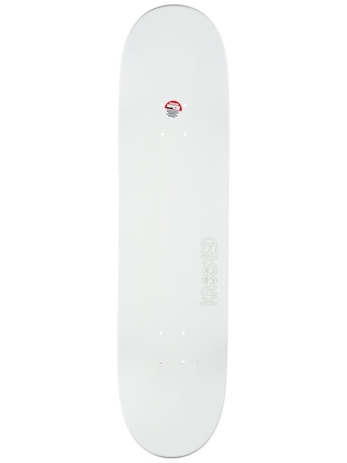 Krooked Skateboarding Eyes (White) 8.06" x 31.8"