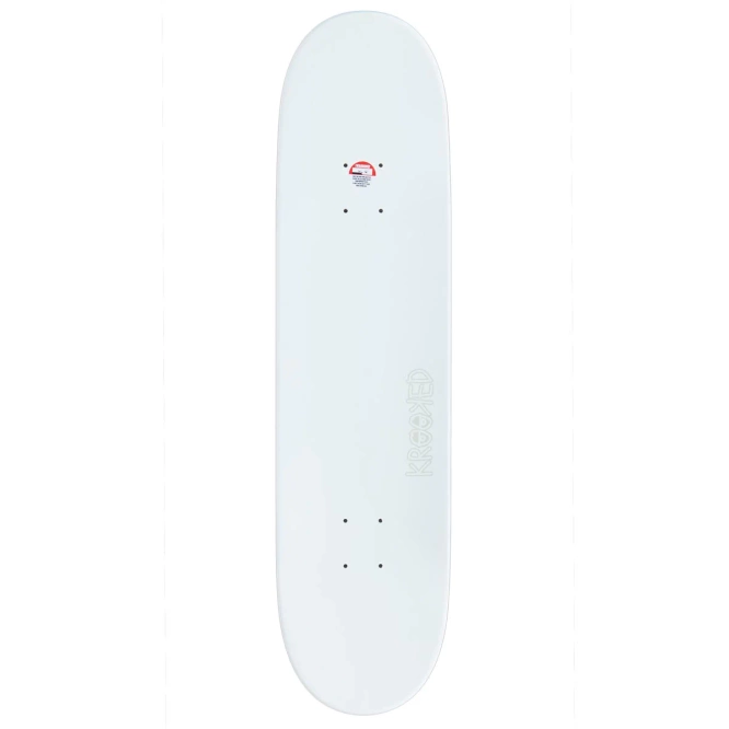 Krooked Skateboarding Eyes (White) 8.06" x 31.8"