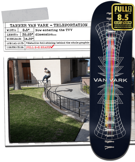 Real Skateboards Tanner Teleportation (FULL SE) 8.5" x 32.25"