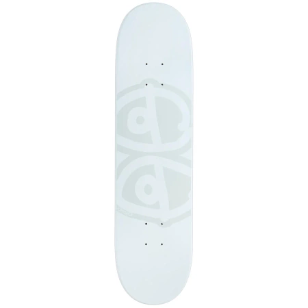 Krooked Skateboarding Eyes (White) 8.06" x 31.8"