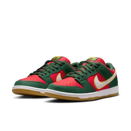 Nike SB Dunk Low Pro Premium (Fir / White / University Gold / Fire Red)