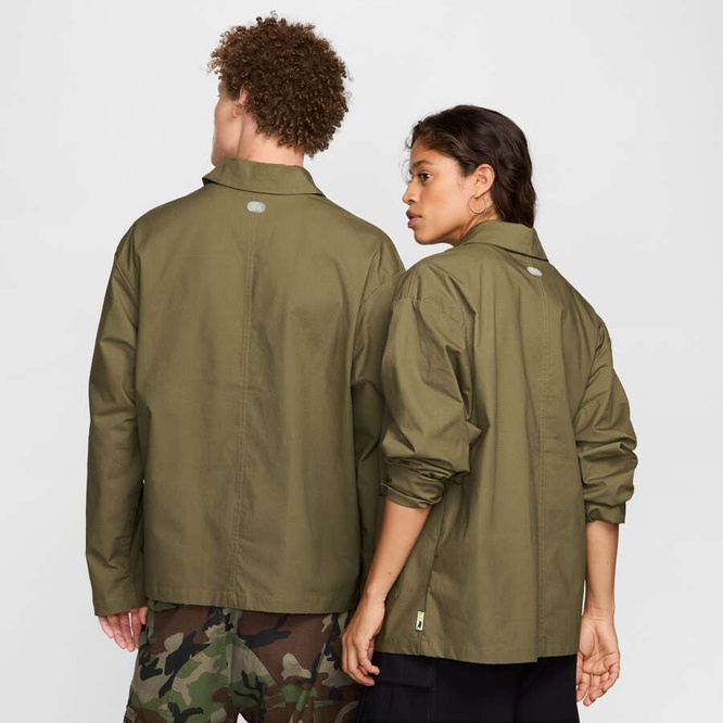 Nike SB Federation Agnostic Skate Chore Jacket (Medium Olive / White)