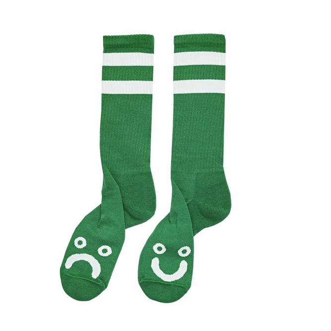 POLAR SKATE CO. SOCKS HAPPY SAD CLASSIC SOCK (GREEN)