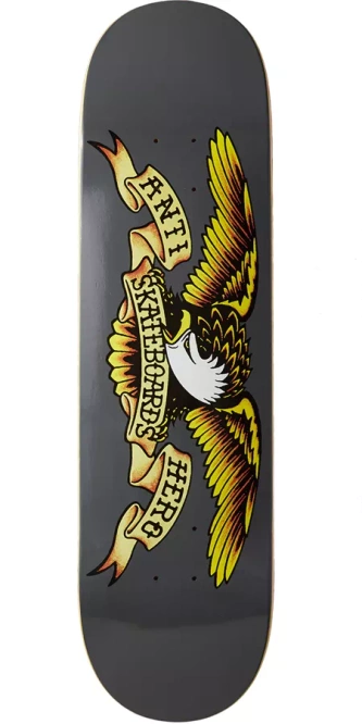 Antihero Skateboards Team Classic Eagle (Grey) 8.25" x 32"