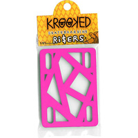 Krooked Skateboards Plastic Truck Pads (1/8" Risers Pads) (Hot Pink)