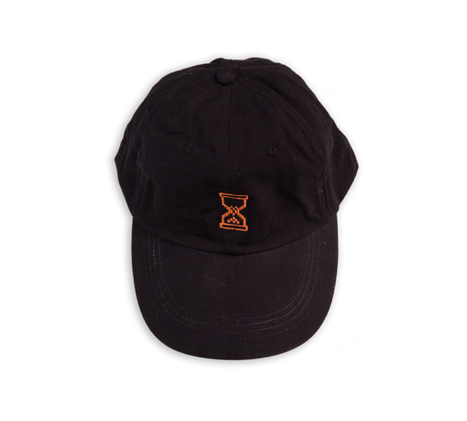 SOUR SKATEBOARDS HOURGLASS EMB BASIC CAP (BLACK/ORANGE)