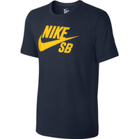 Nike SB Logo T-Shirt (Obsidian / Tour Yellow)