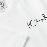 Polar Skate Co. Stroke Logo Tee Jr. (White)