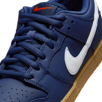 Nike SB Dunk Low Pro ISO (Navy / White / Navy / Gum Light Brown)