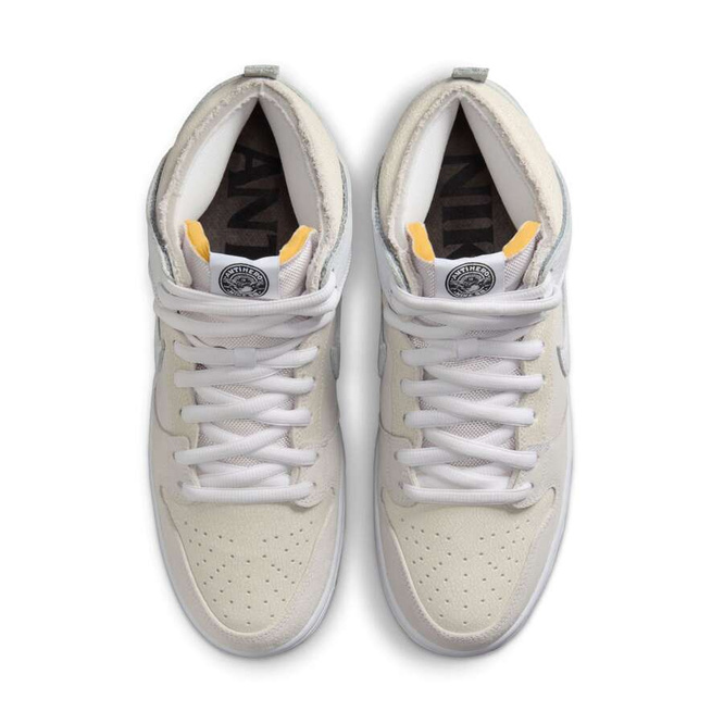 Nike SB x Anithero Dunk High (White / White / Black)