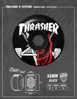 Spitfire Wheels x Thrasher 80HD Classic Full (Black) 56 mm
