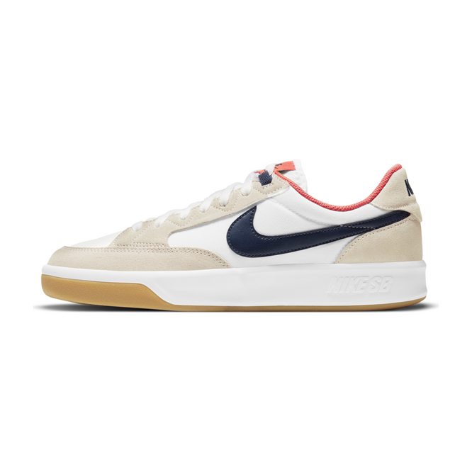 Nike SB Adversary Premium (White / Midnight Navy / Turf Orange)
