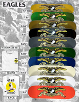 Antihero Skateboards Team Classic Eagle (Yellow) 7.3" x 29"