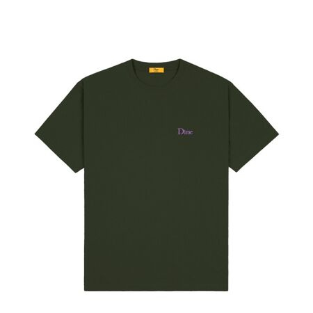 Dime Classic Small Logo T-Shirt (Forest Green)